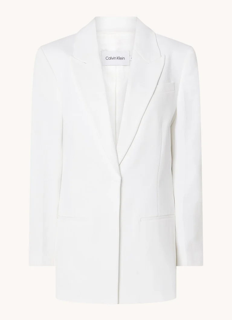 Blazer Calvin Klein con spalline e tasche a filetto