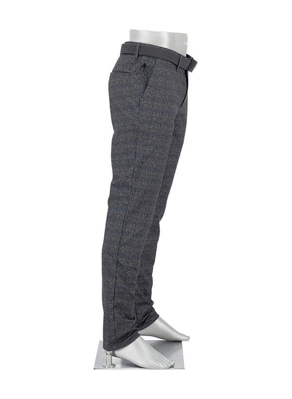 Alberto Golf, Golfhose Rookie, Regular Fit, Jersey, dunkelgrau kariert