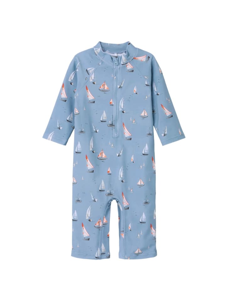 name it Swim Suit Zilo UPF 50  Badeoverall in Hellblau günstig kaufen