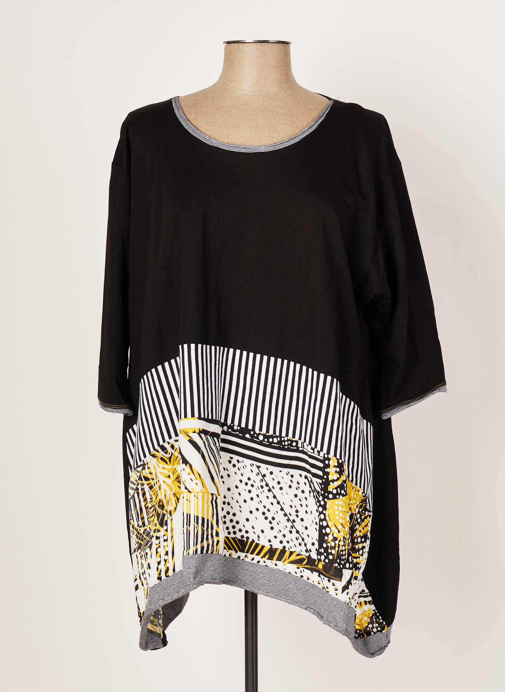 Franck Anna Tuniquemanchecourte Femme couleur noir