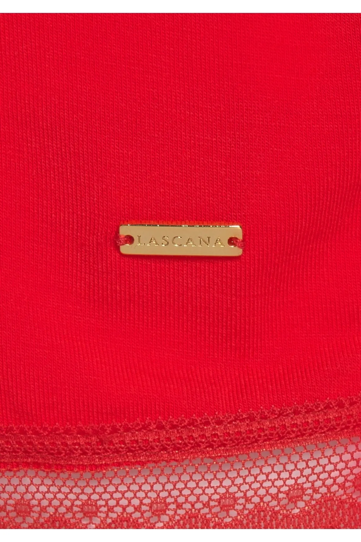 LASCANA  Negligé - Rot - Unifarben