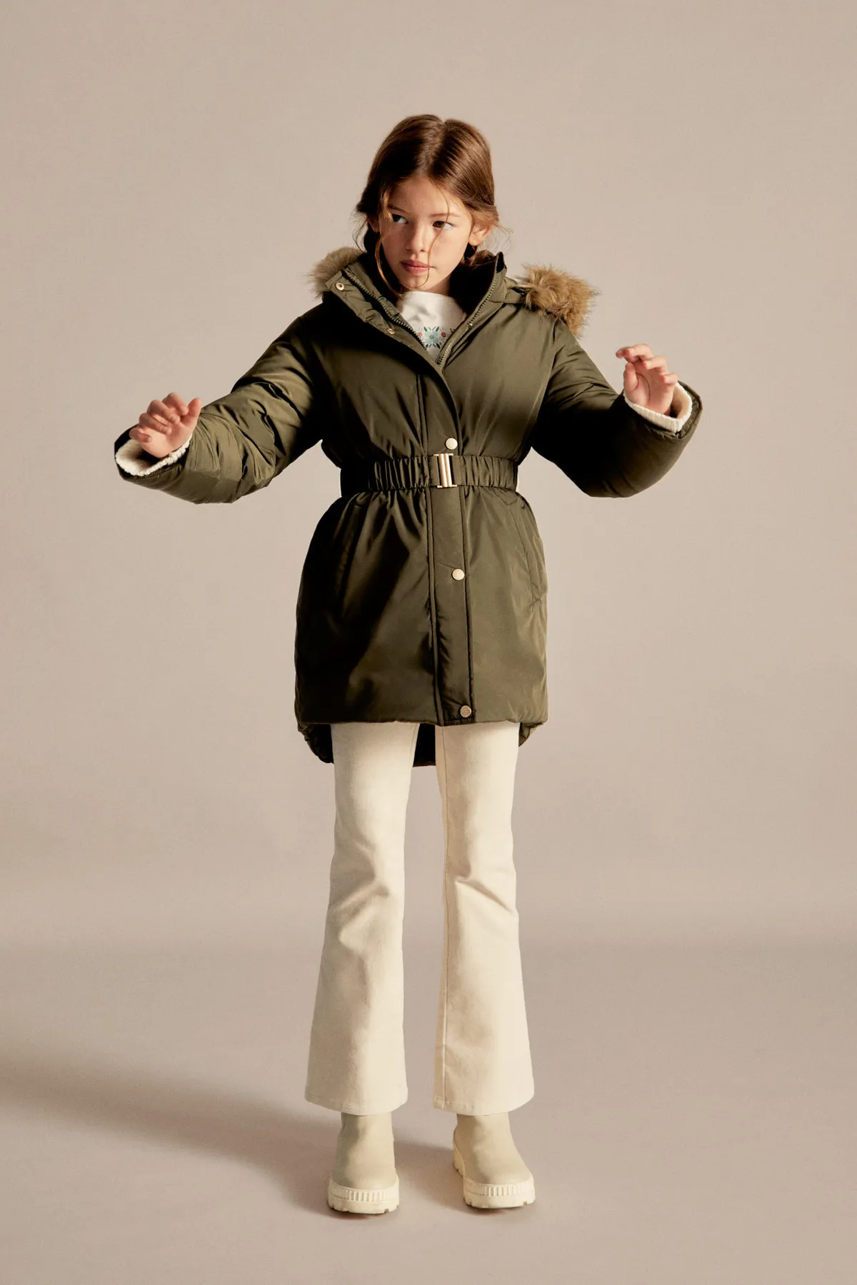 MANGO Kids  Natürliche Hose für Mädchen