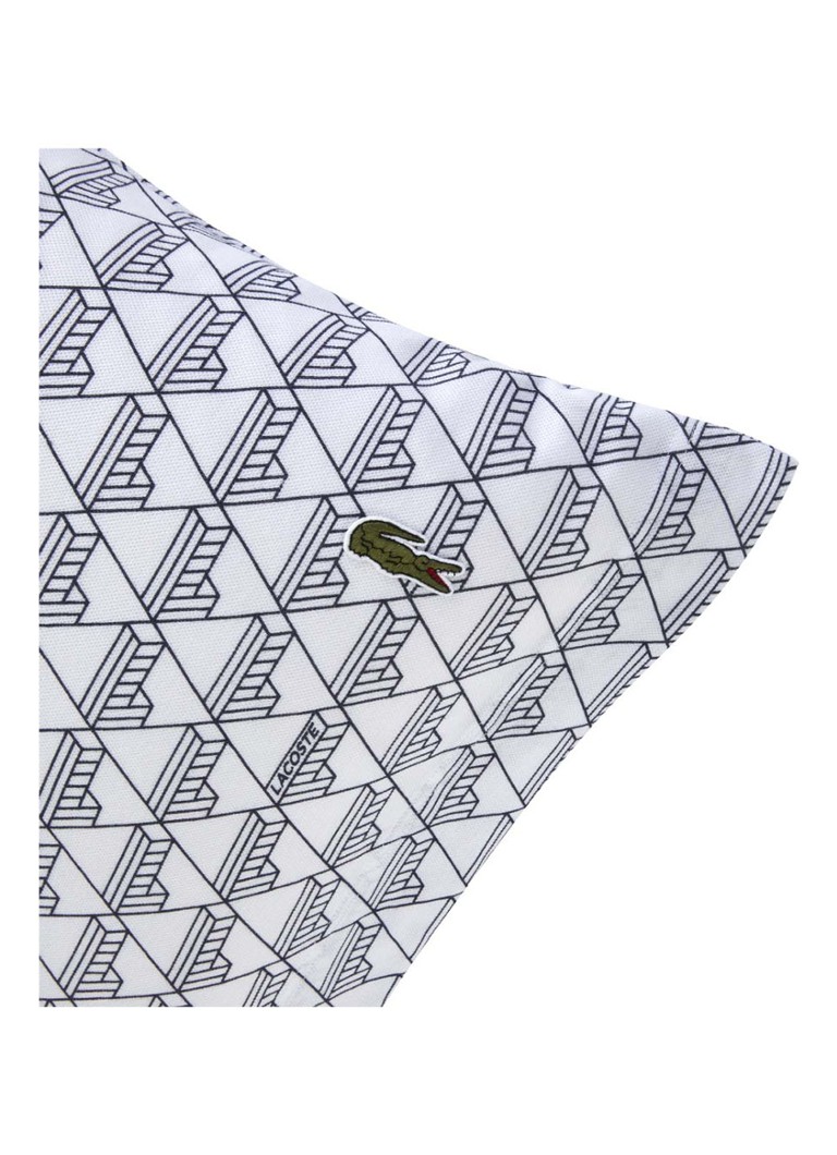 Poszewka na poduszkę z bawełny z monogramem Lacoste