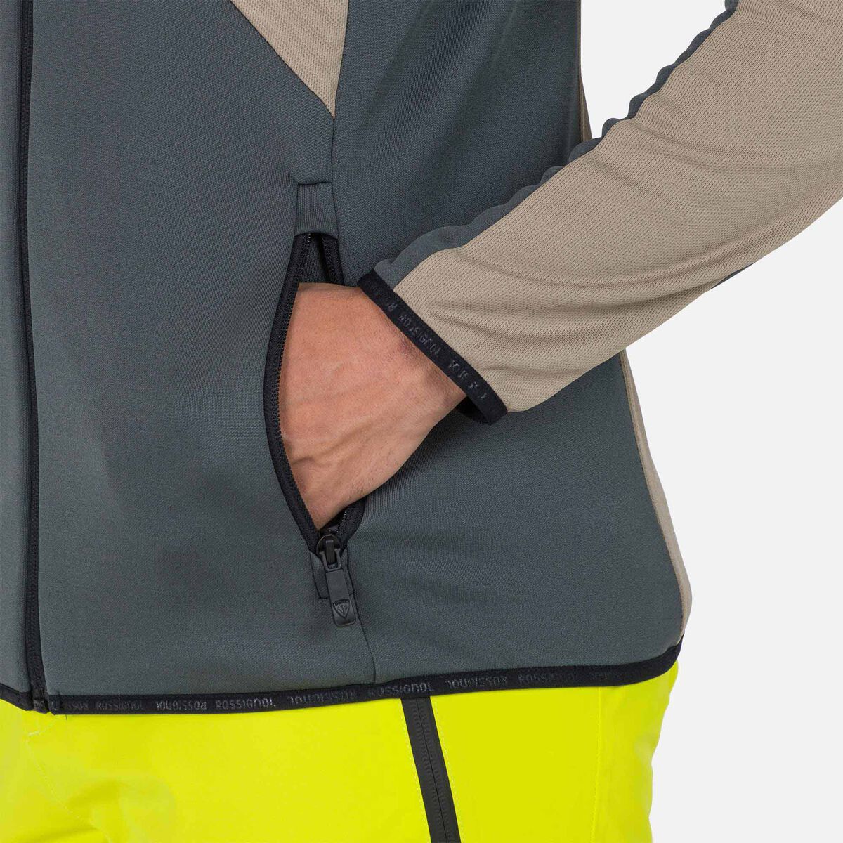 Herrenfleecejacke mit durchgehendem Reißverschluss Diretta