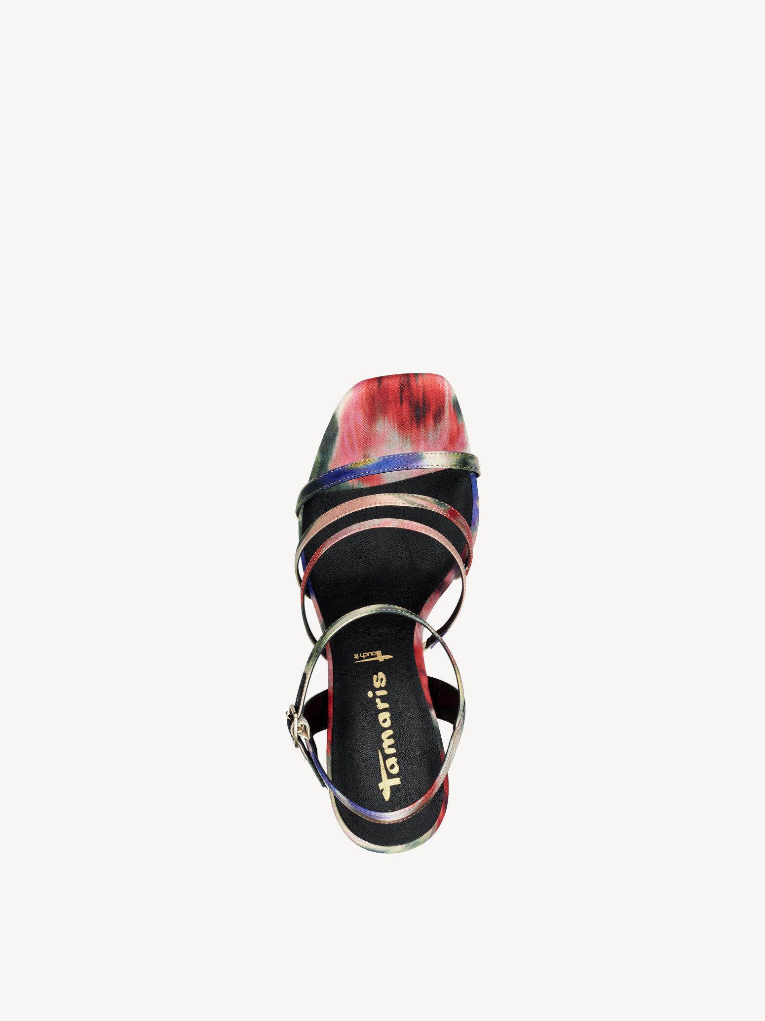 Sandale à talon - multicolore