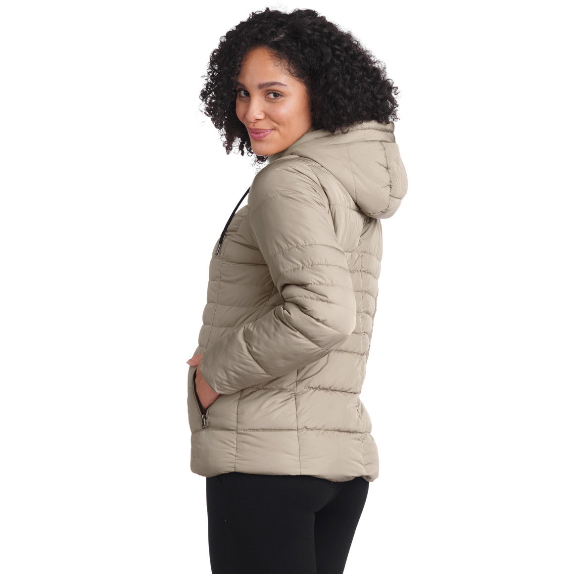 Damen Steppjacke mit Kapuze