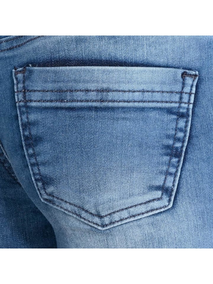 Blue Effect Flared Jeans high waist slim fit in medium blue günstig kaufen