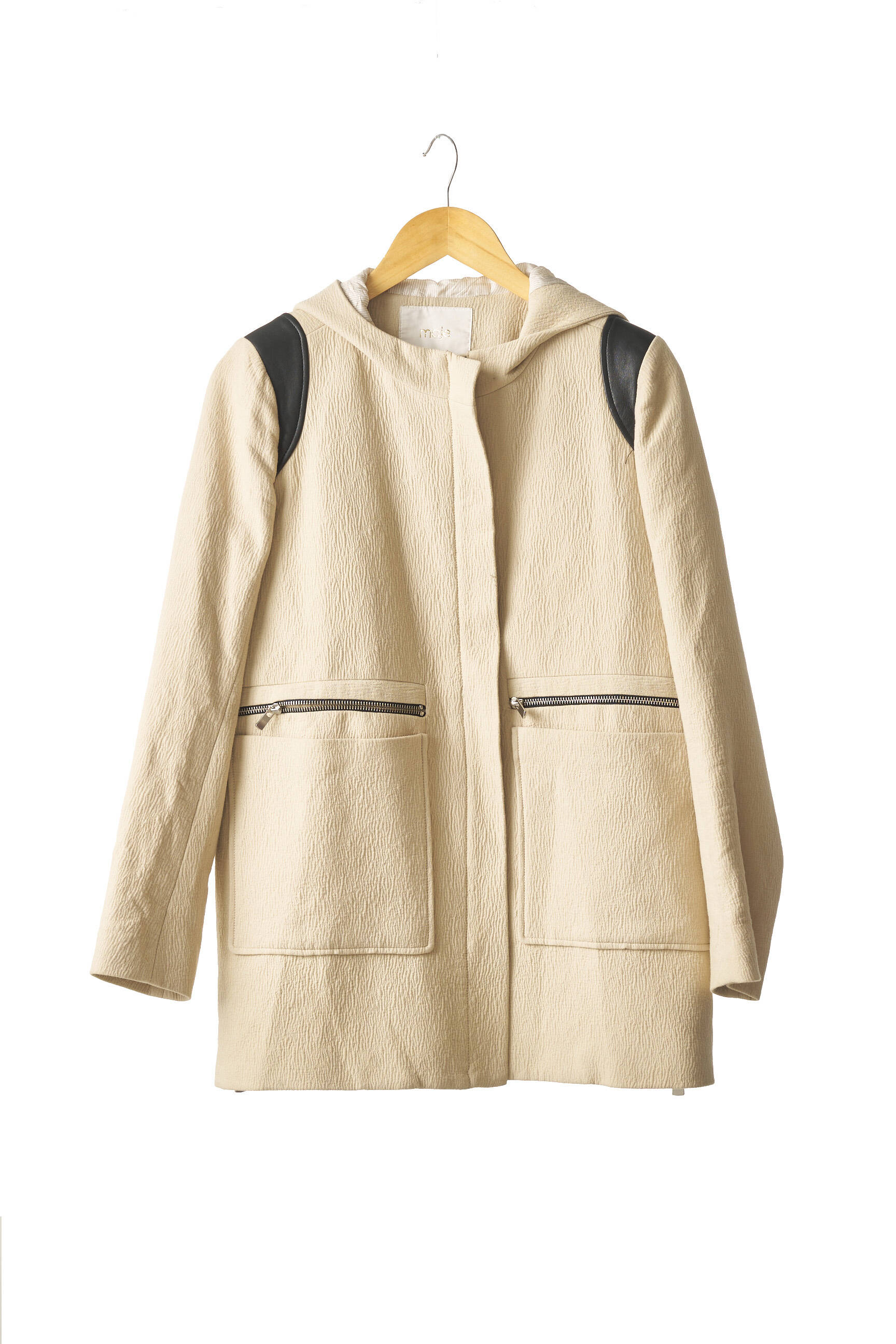 Maje Manteaux Longs Femme couleur beige