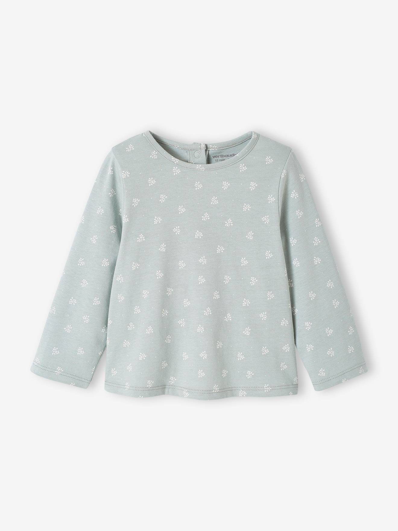 Vertbaudet 2er-Pack Baby Shirts BASIC Oeko-Tex - salbeigrün