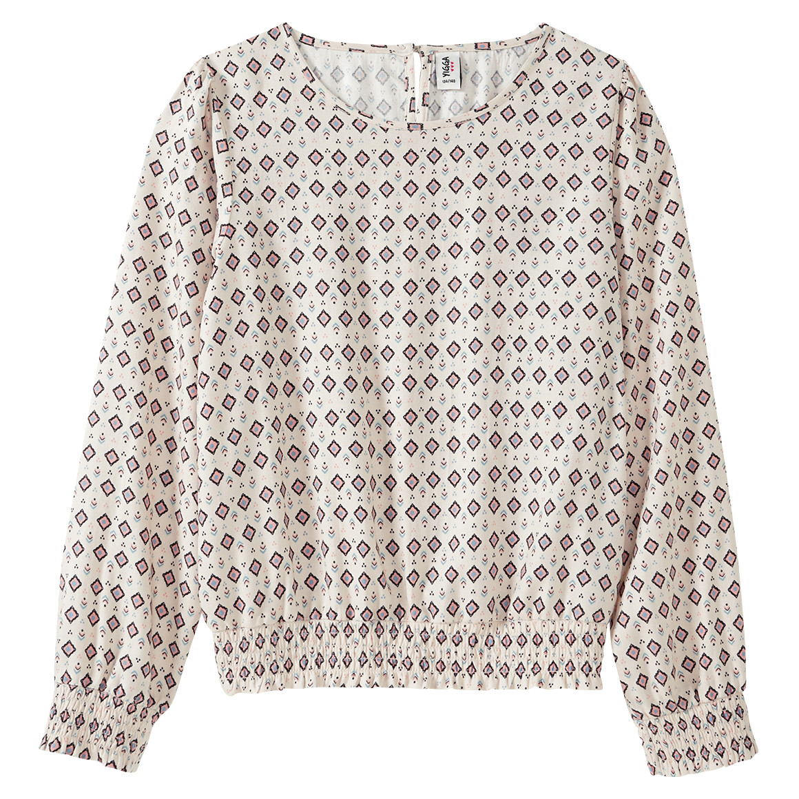Mädchen Bluse mit Smok-Details