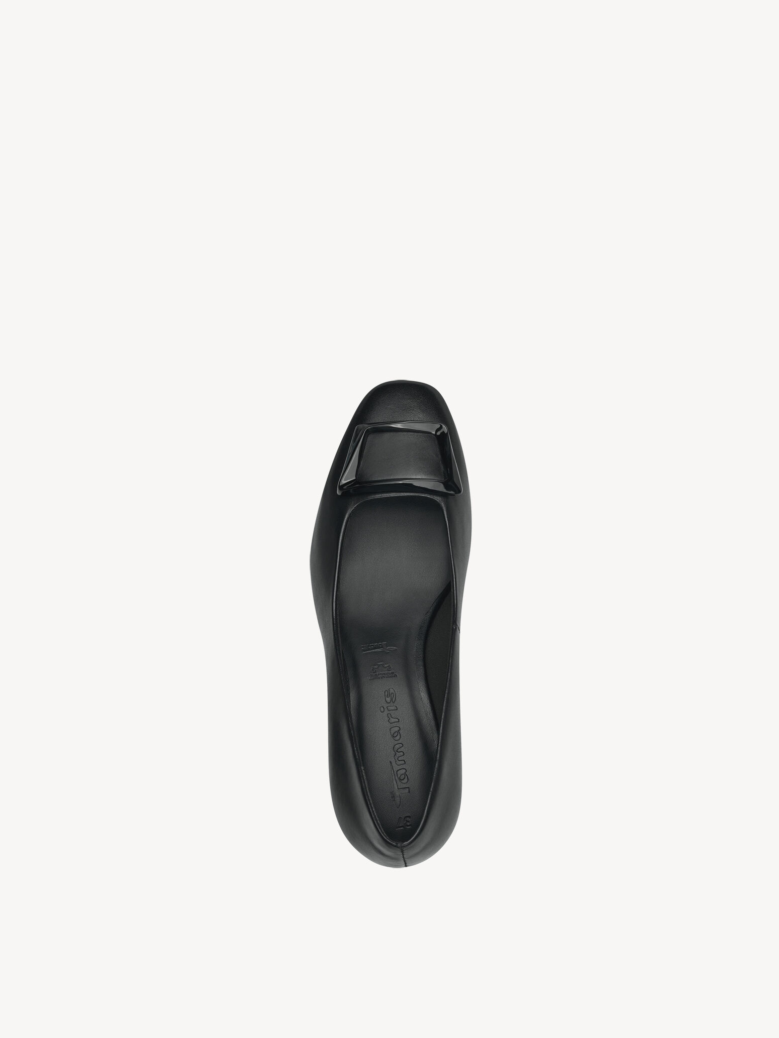 Escarpin en cuir - noir