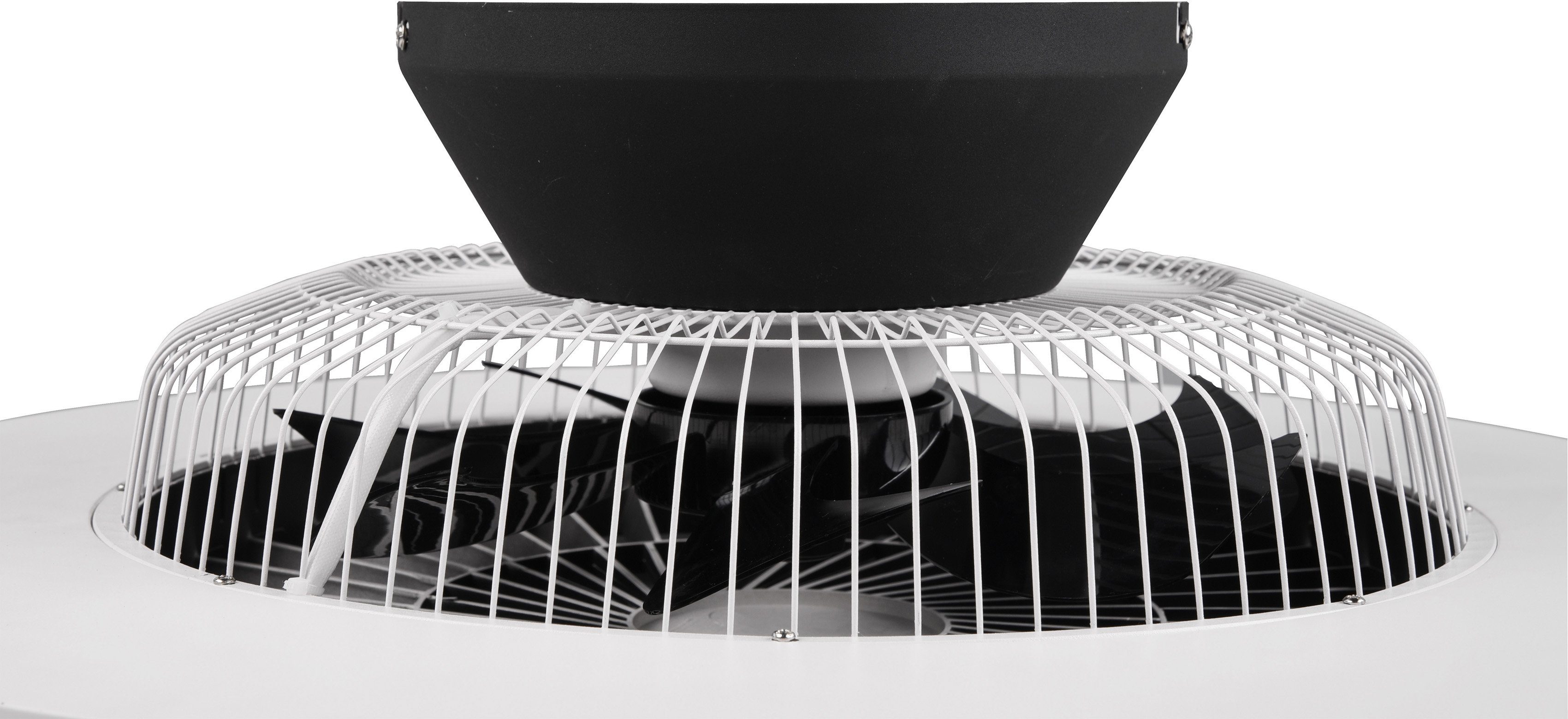 TRIO Leuchten LED Deckenleuchte Halmstad, Timerfunktion, Ventilatorfunktion, LED fest integriert, Neutralweiß, mit Ventilator, Fernbedienung., Leuchte/ Ventilator getrennt schaltbar
