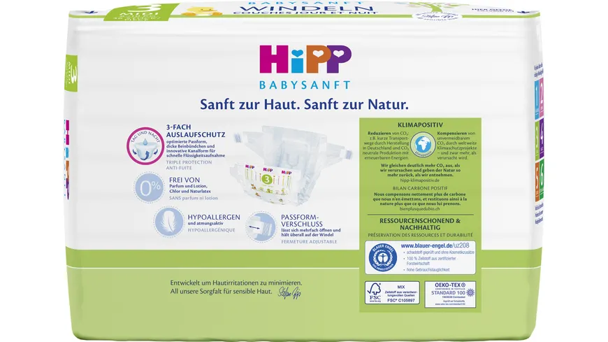 HiPP Babysanft Windeln Midi 3 Vorratsbox