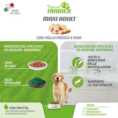Nova Foods Trainer Natural Maxi Chicken, Rice, Aloe vera