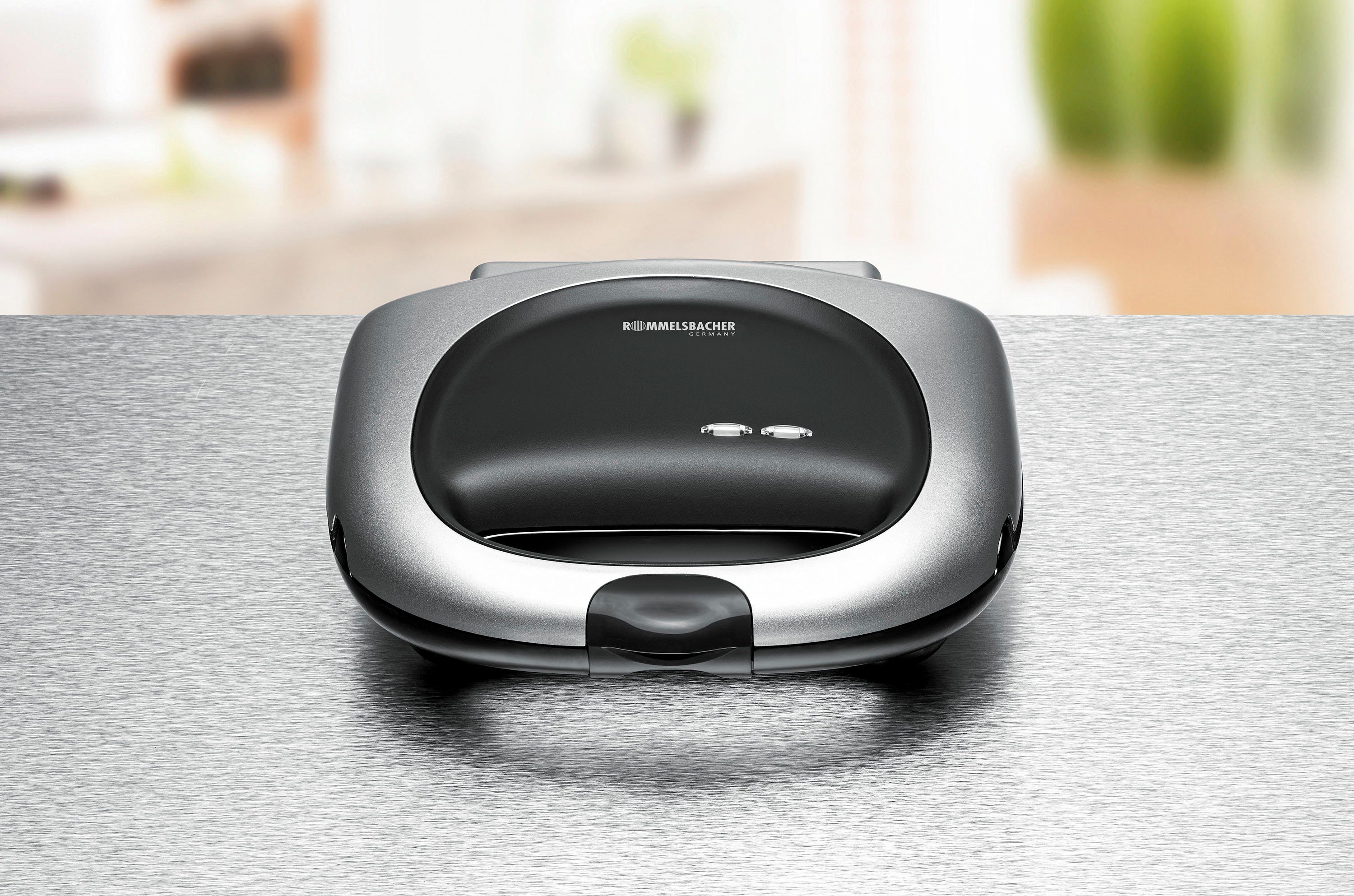 Rommelsbacher Sandwichmaker ST 1000, 950 W, für 2 American XL Toasts (ca. 12 x 12 cm)