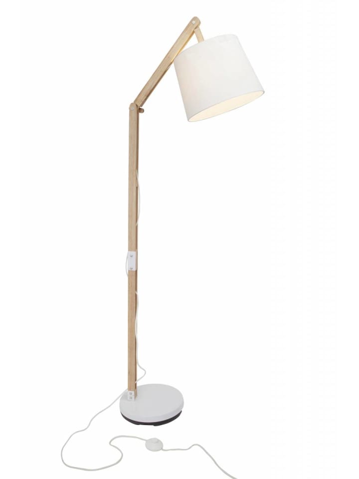 Brilliant Standleuchte, 1-flammig Carlyn ⌀ 30 cm in holz hell/weiß günstig kaufen onesize