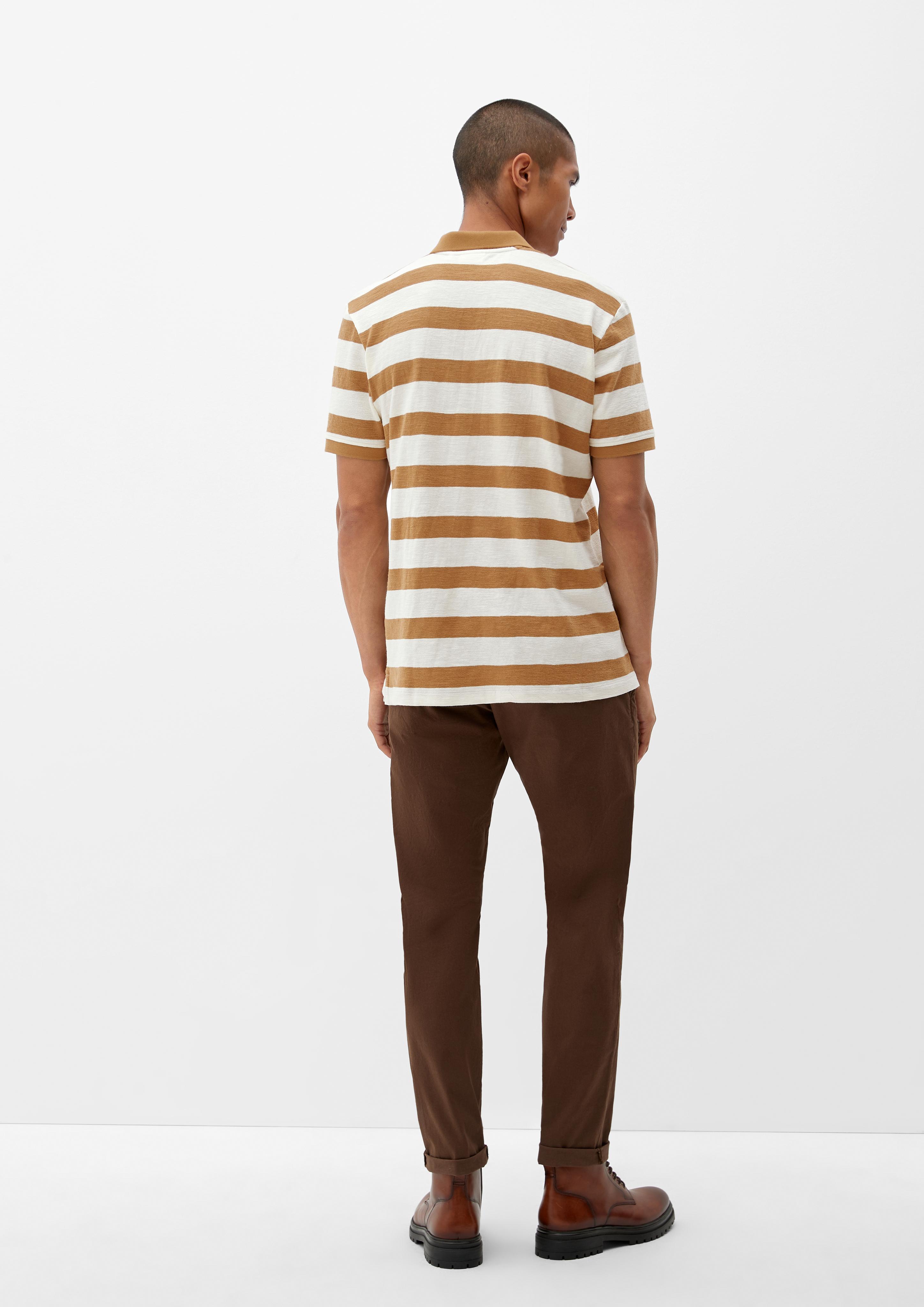 Gestreiftes Poloshirt aus Jersey  2126213-02G4