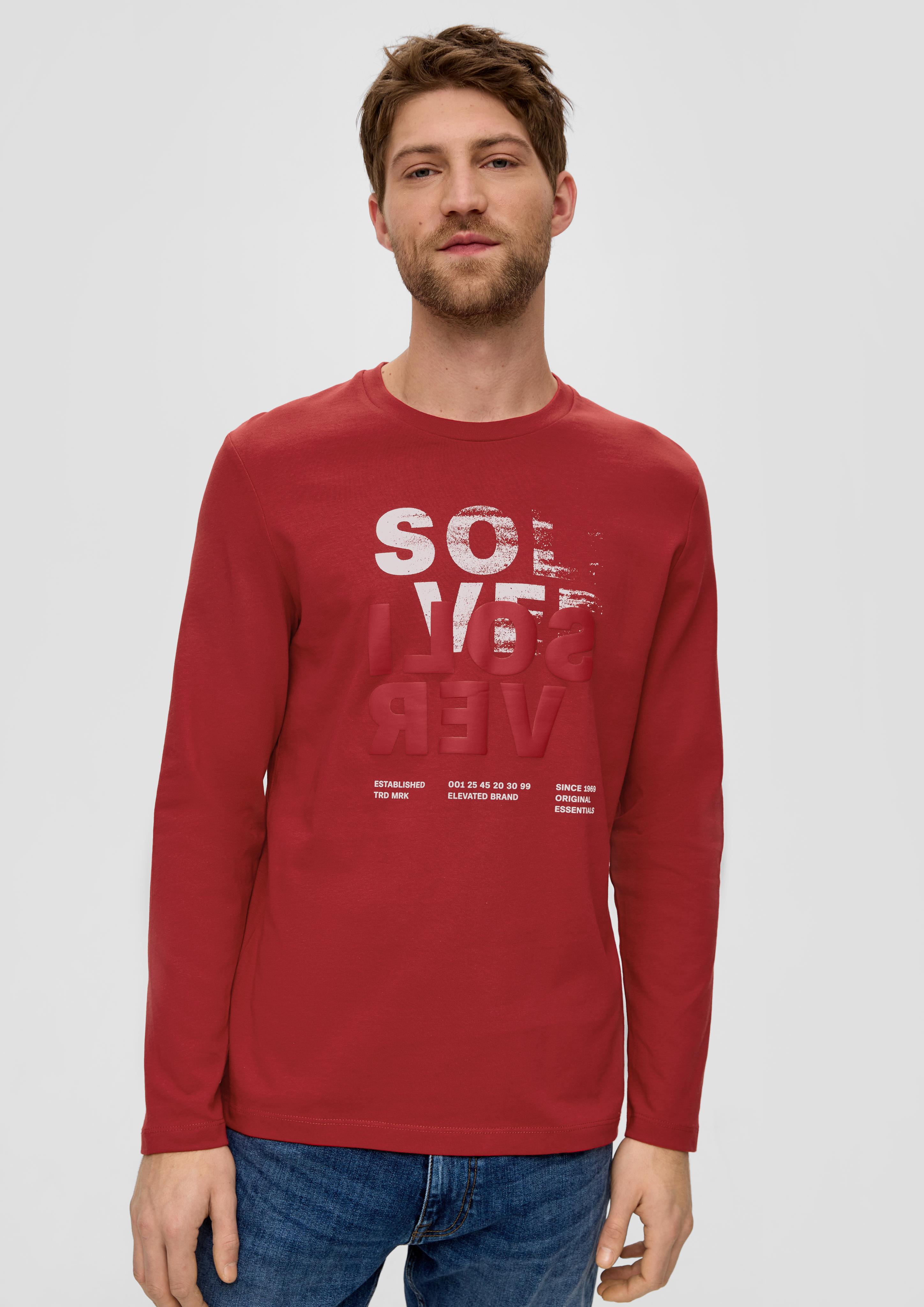 Longsleeve mit gummiertem Label-Print  2138671-31D1