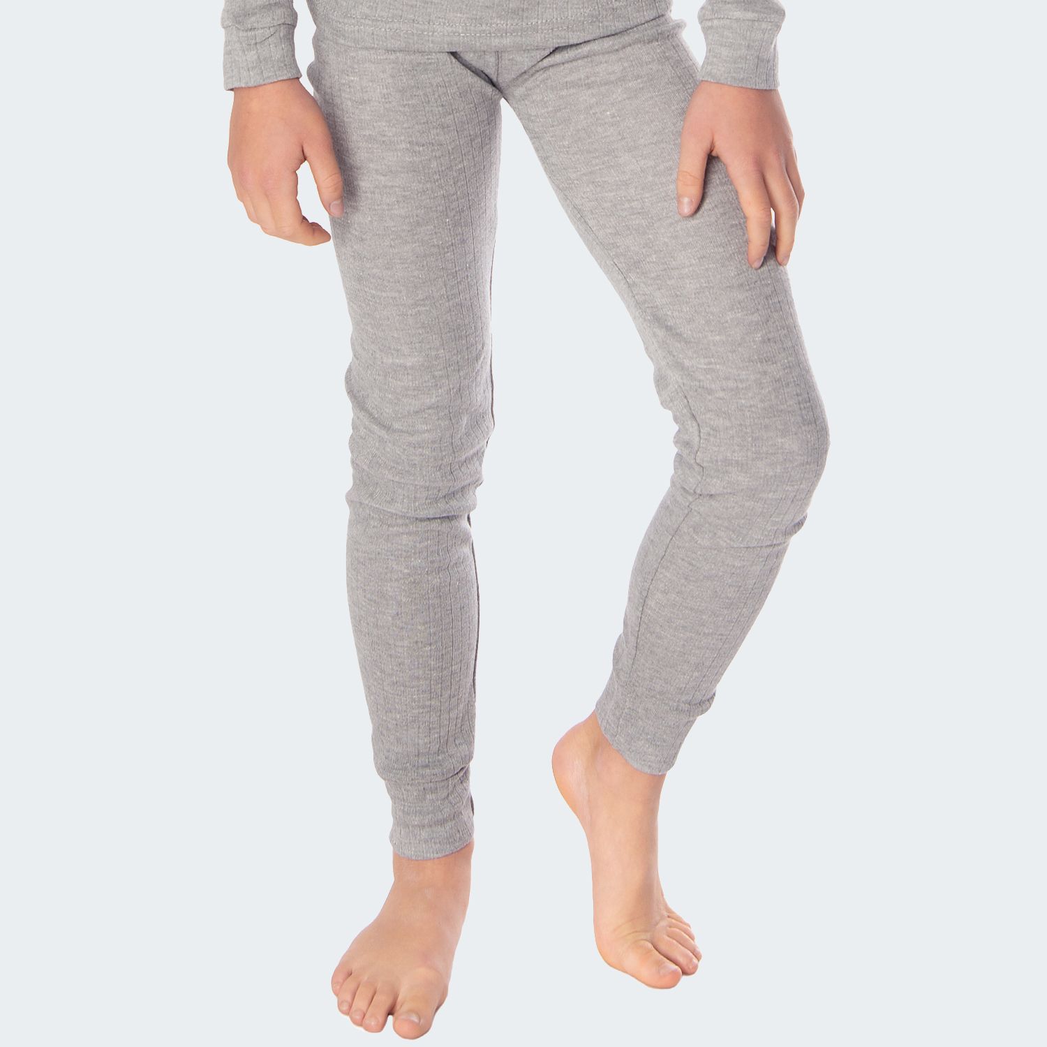 Black Snake Cuddle Grau 2er-Pack Kinder Thermounterhose