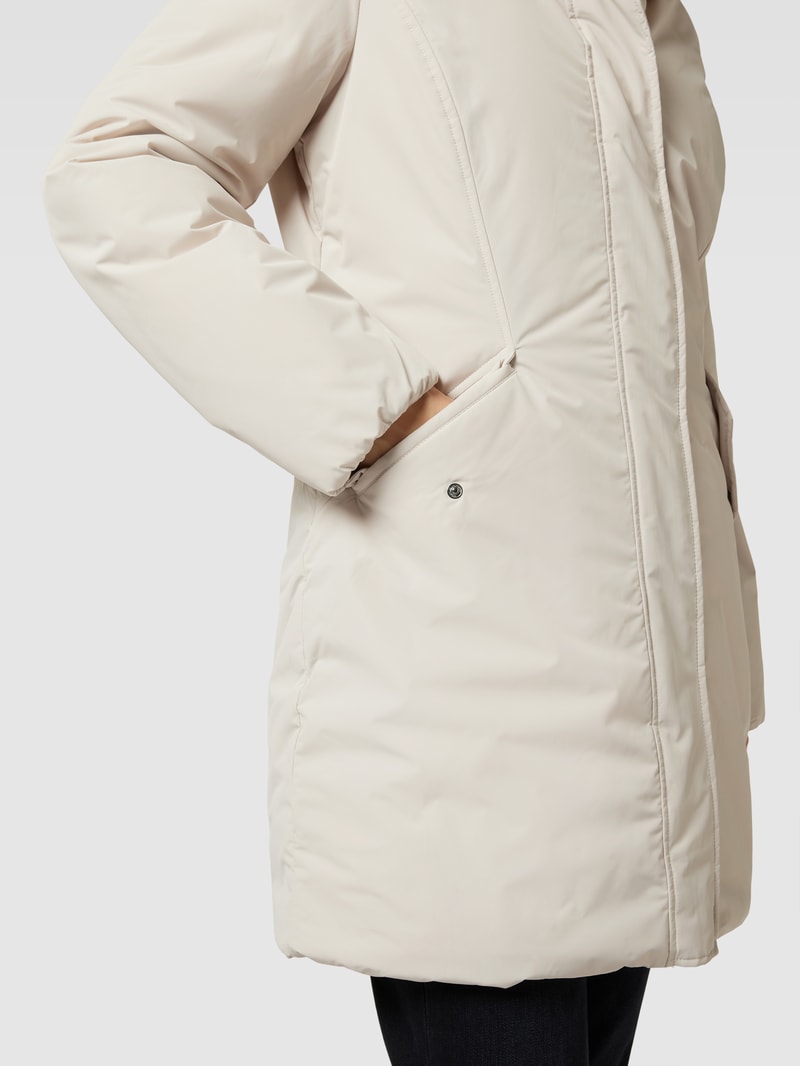 Jacke mit Kapuze in sand