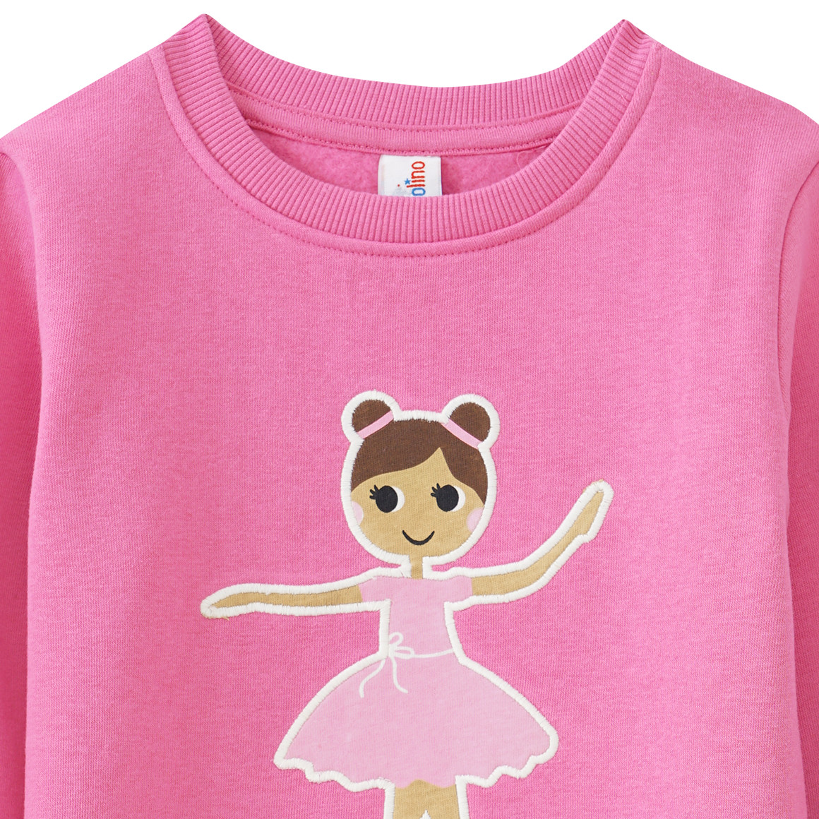 Mädchen Sweatshirt mit Ballerina-Applikation