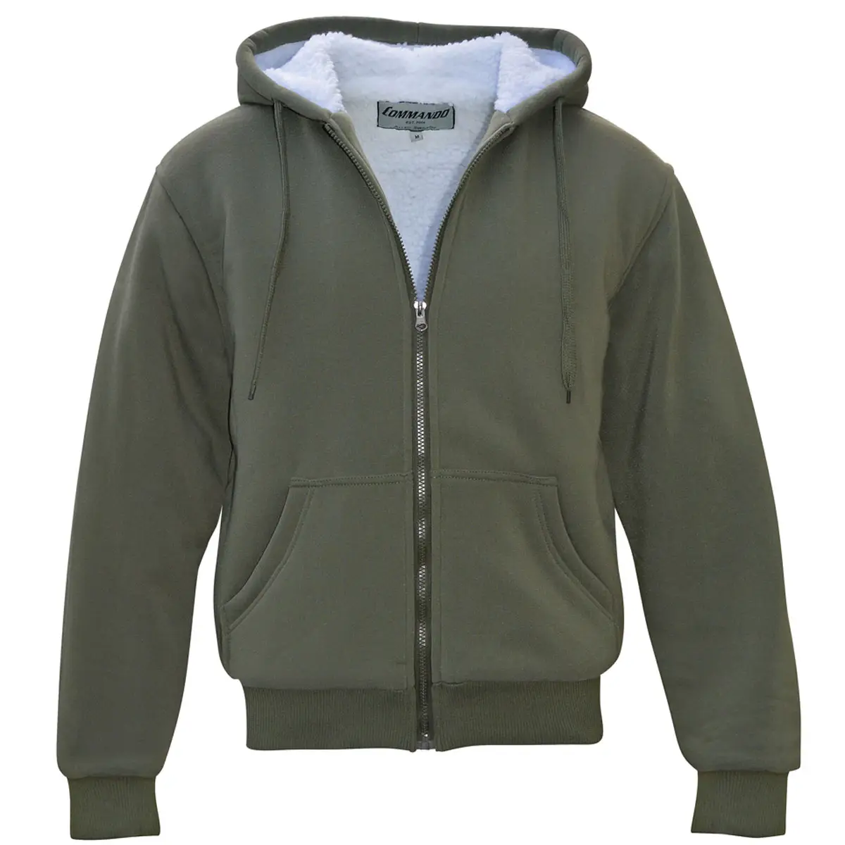 Sherpa Jacke ARCTIC oliv/weiß