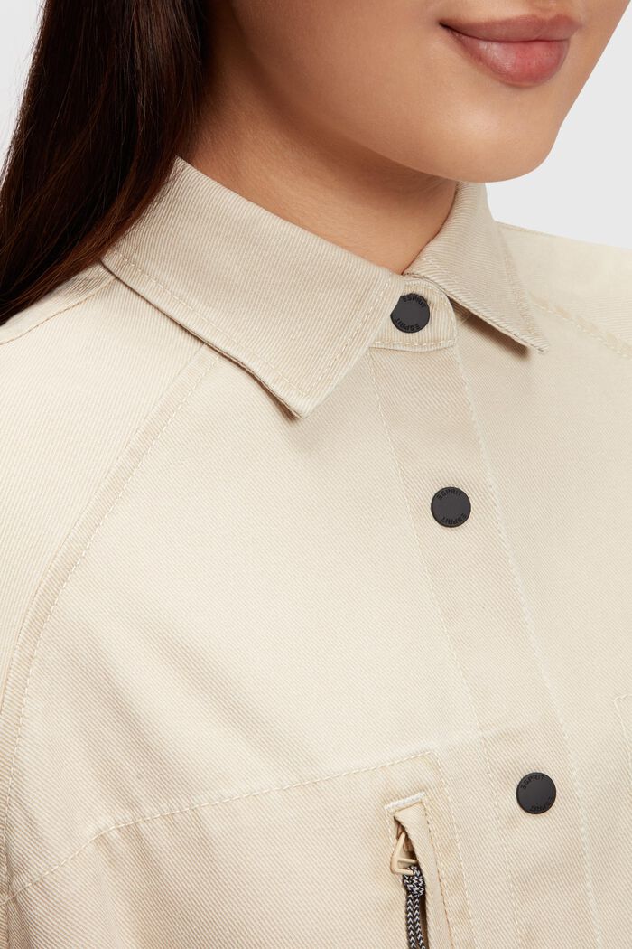 Langes Hemdblusenkleid aus Denim