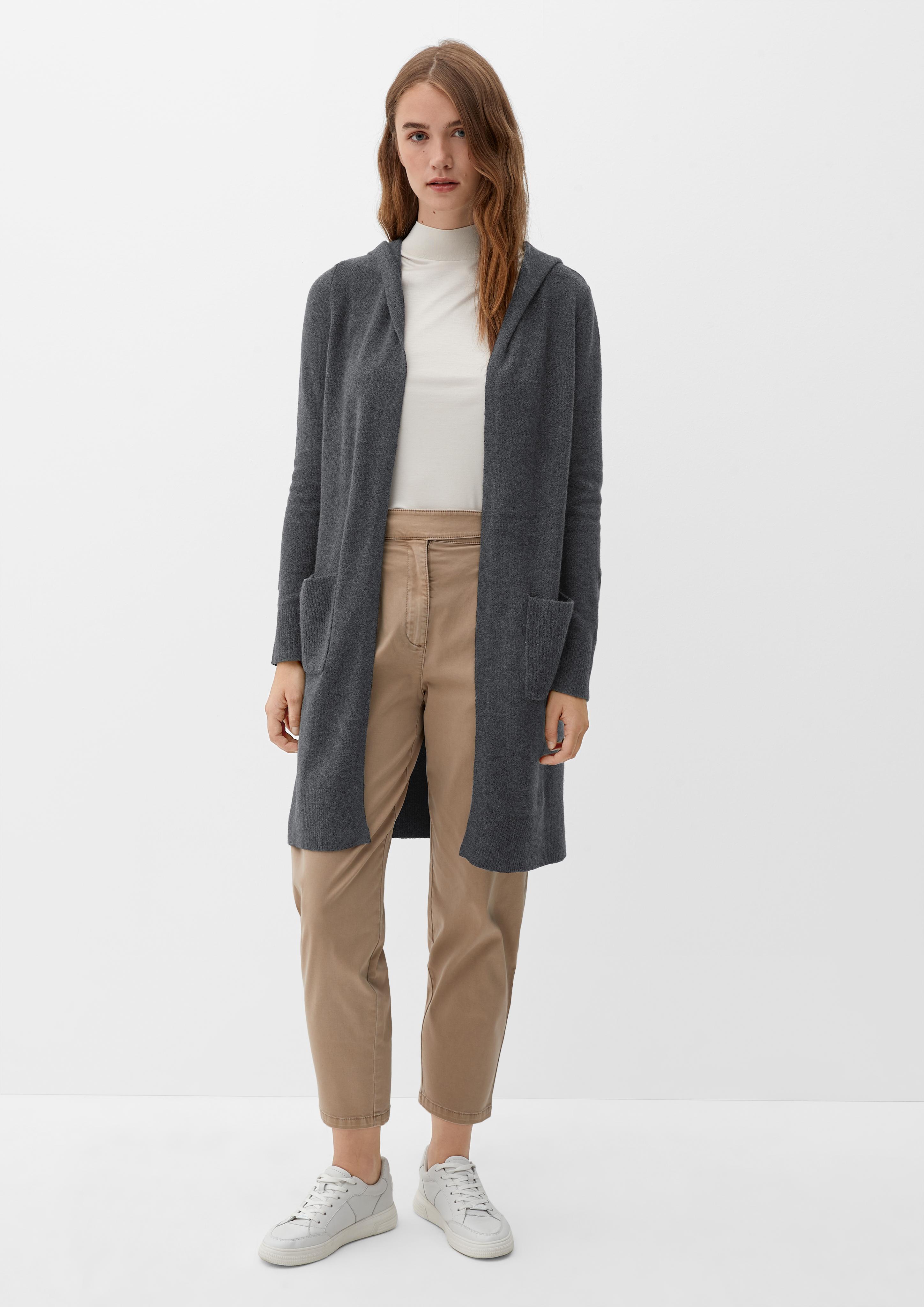 Long-Cardigan mit Kapuze  2118908-9898