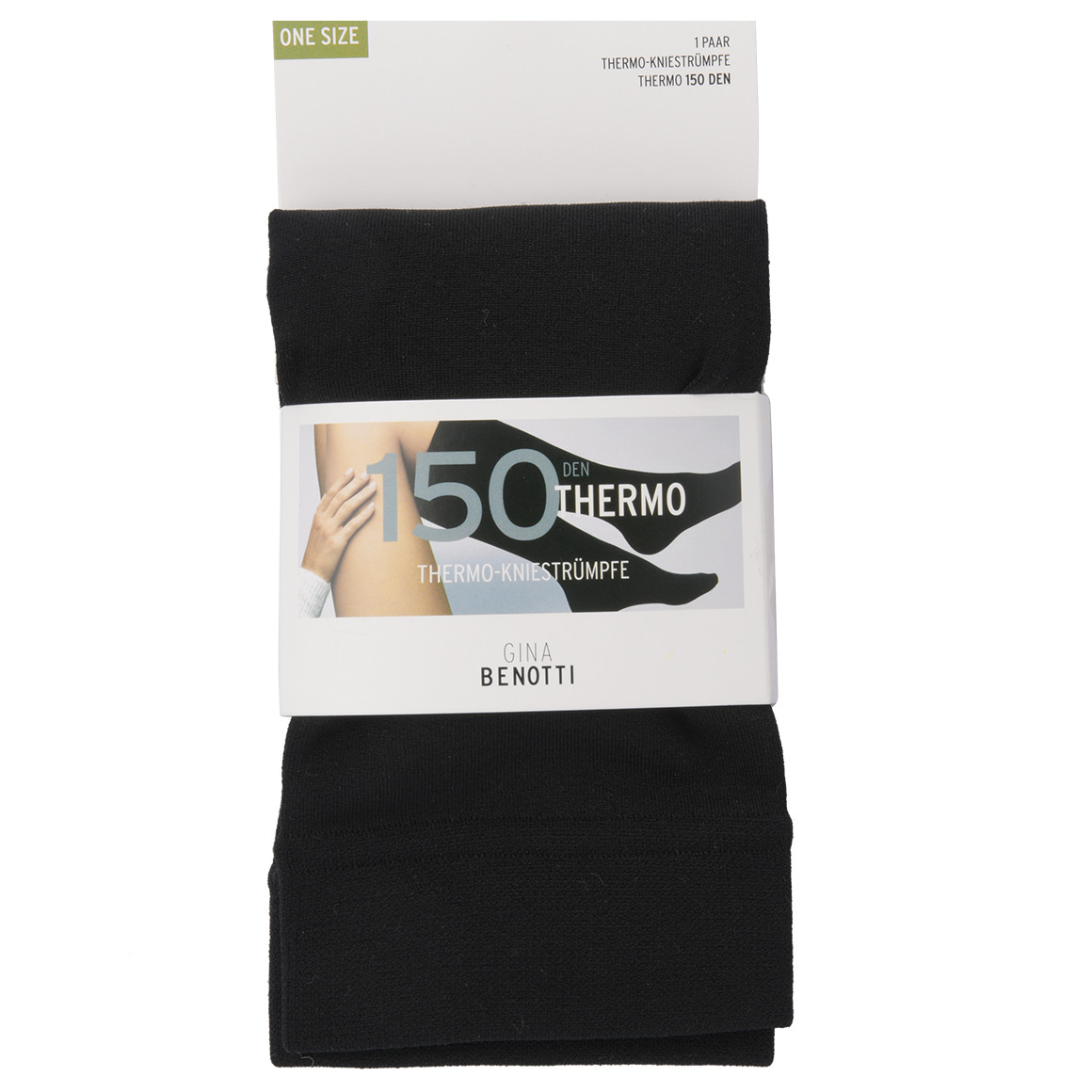 1 Paar Damen Thermo-Kniestrümpfe gefüttert