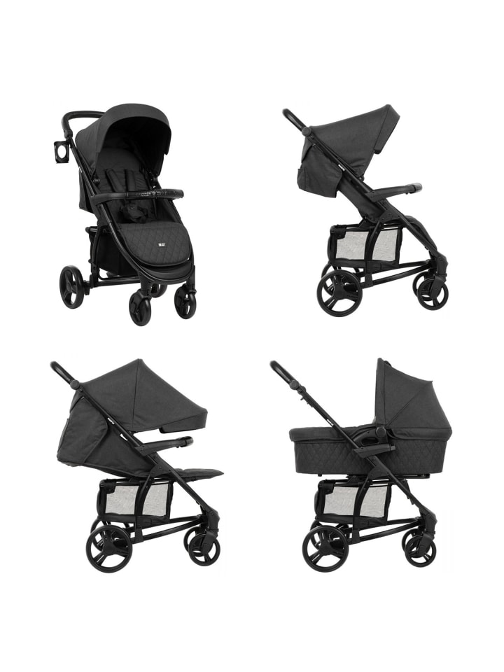 Kikkaboo Kombikinderwagen Madrid 3 in 1 in schwarz günstig kaufen onesize