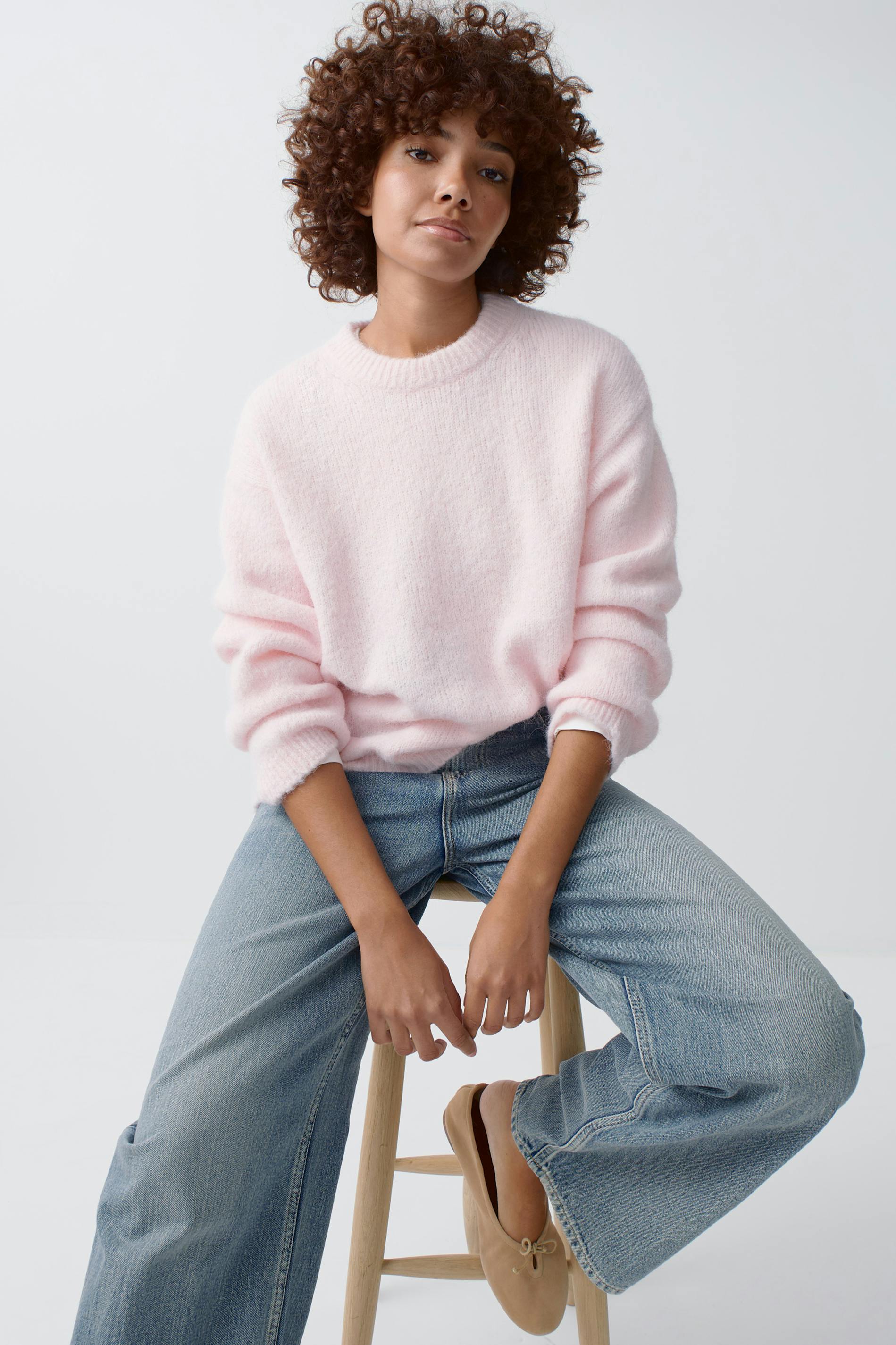 Boxy knitted sweater