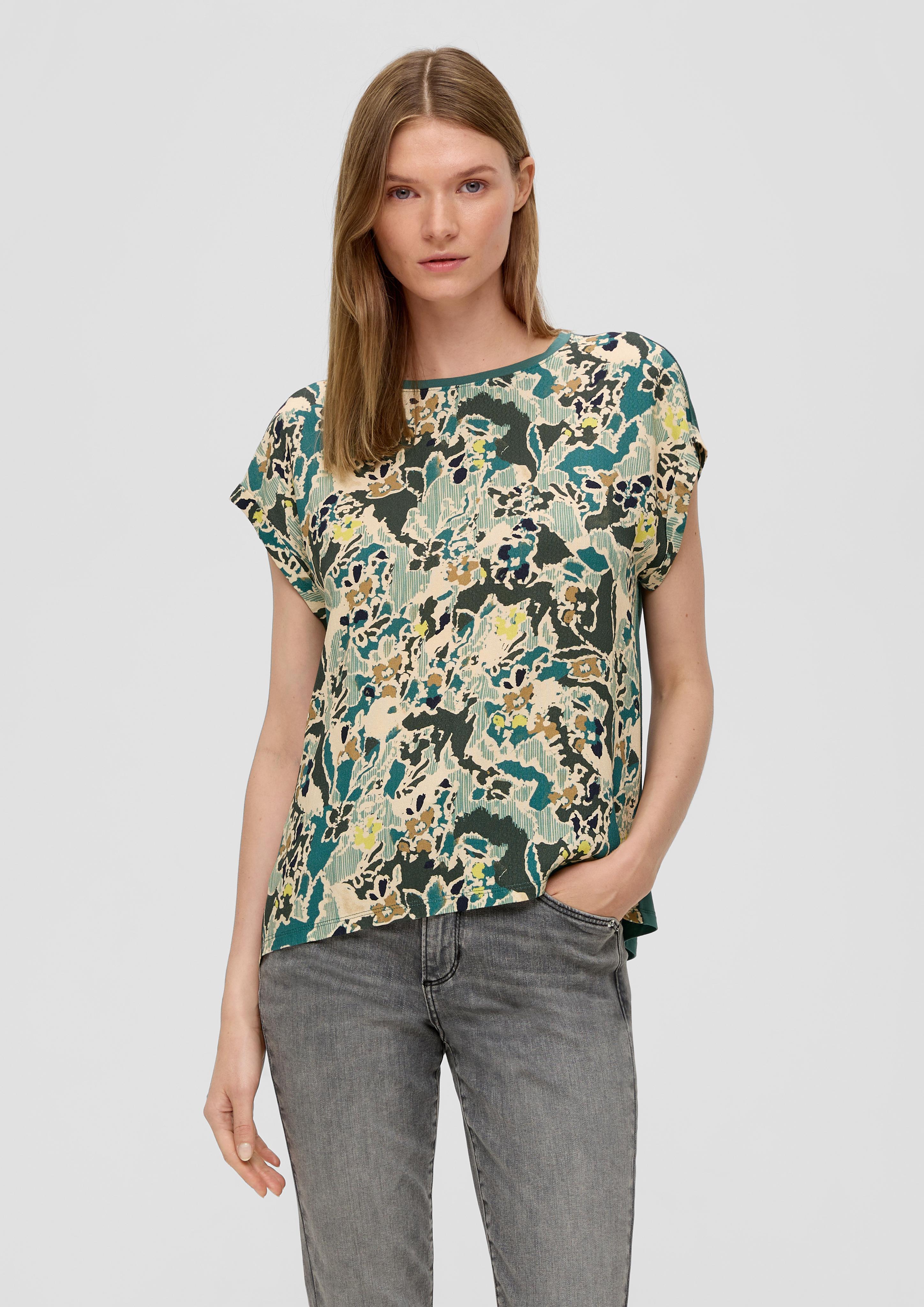 Streifenshirt aus Materialmix  2137236-67A0