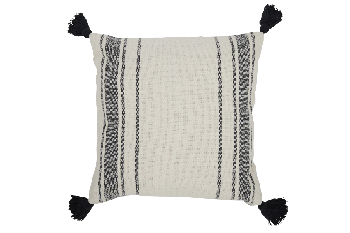 Roomio Kissenhülle No. 9411 Schwarz Beige 45 x 45 cm