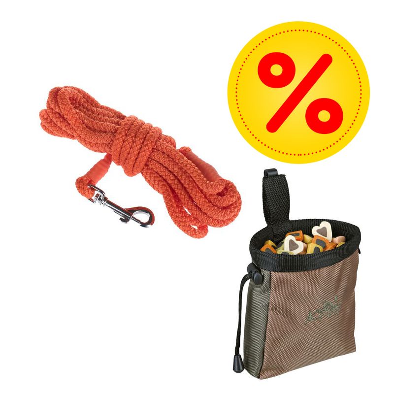 Sparset Heim Feldleine Orange + Trixie Dog Activity Baggy Deluxe zu TOP-Preisen