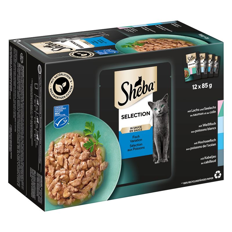 Sparpaket Sheba Varietäten Frischebeutel 48 x 85 g
