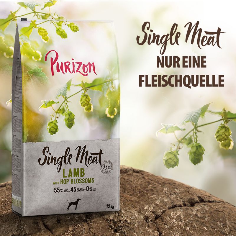 Purizon Single Meat Lamm mit Erbsen und Hopfenblumen | bitiba %