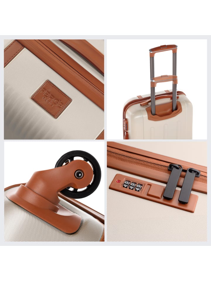 FERGÉ Kofferset Hartschale 3-teilig Hartschale 3 teilig Koffer Set MILANO in beige günstig kaufen onesize