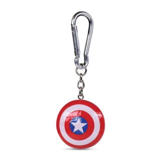 Captain America 3D-Schlüsselanhänger Shield 4 cm