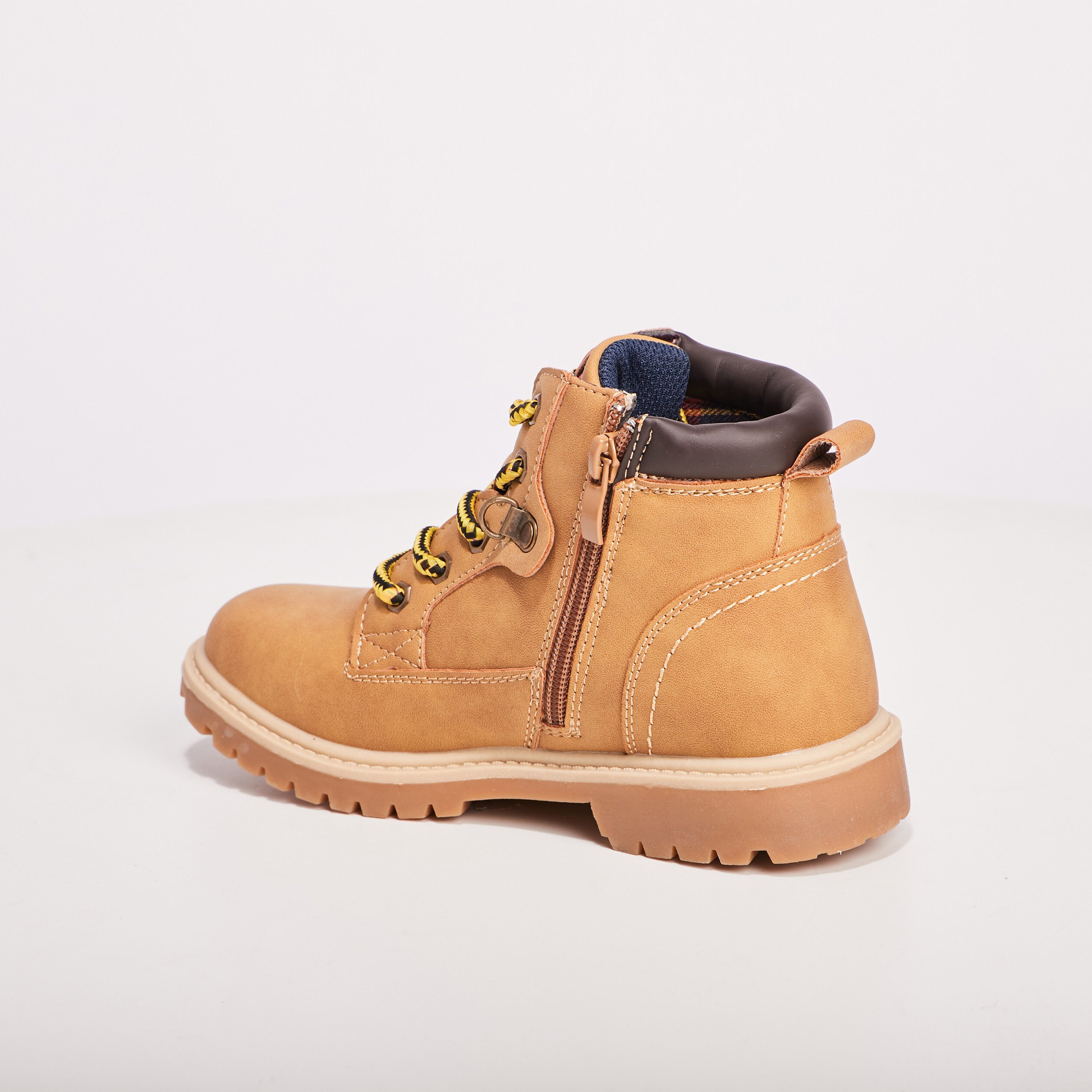 Bottines zippées Creeks camel garçon | La Halle