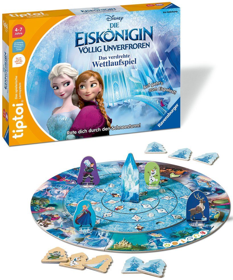 Ravensburger Spiel, tiptoi® Völlig unverfroren - Das verdrehte Wettlaufspiel,  Die Eiskönigin, FSC® - schützt Wald - weltweit