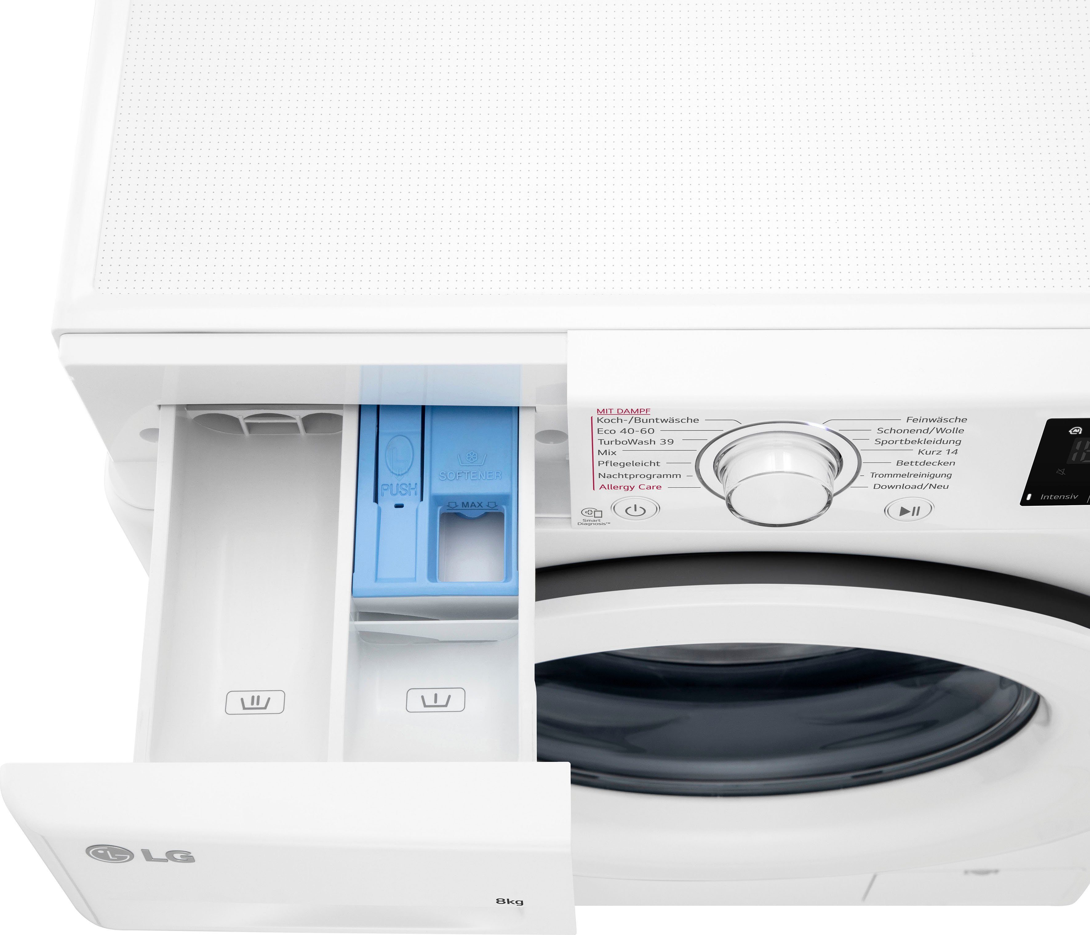 LG Waschmaschine 3 F4WV3183, 8 kg, 1400 U/min
