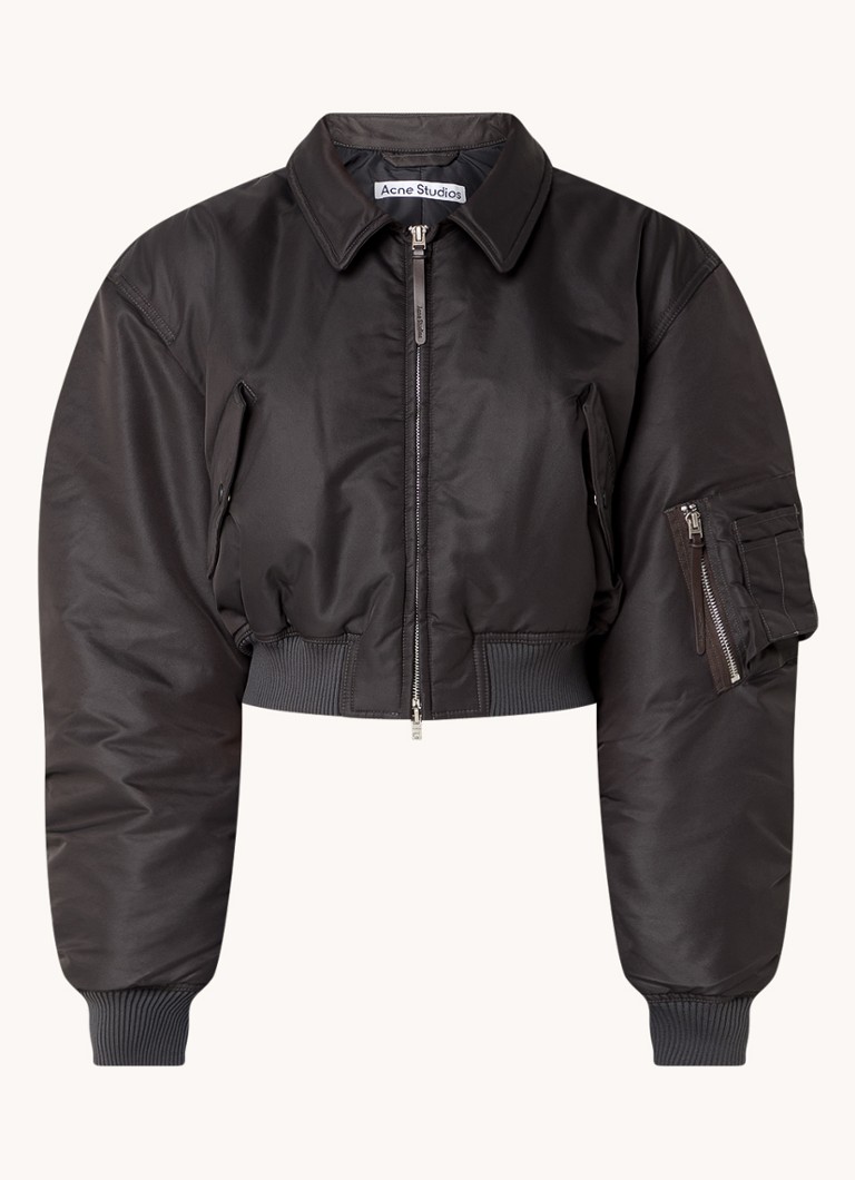Jachetă bomber scurtă Acne Studios cu buzunare cu clapă