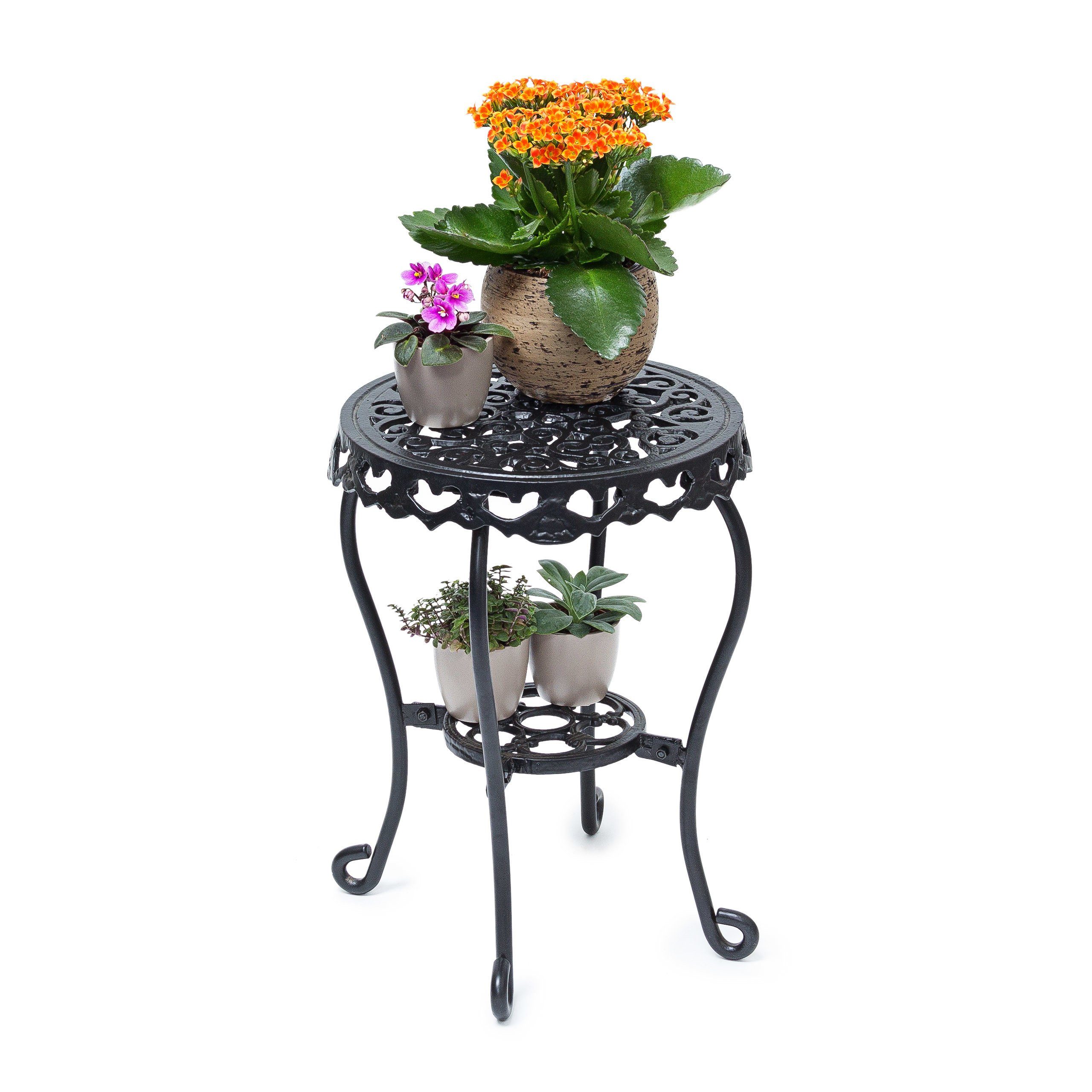 relaxdays Blumenhocker Blumenhocker rund, M