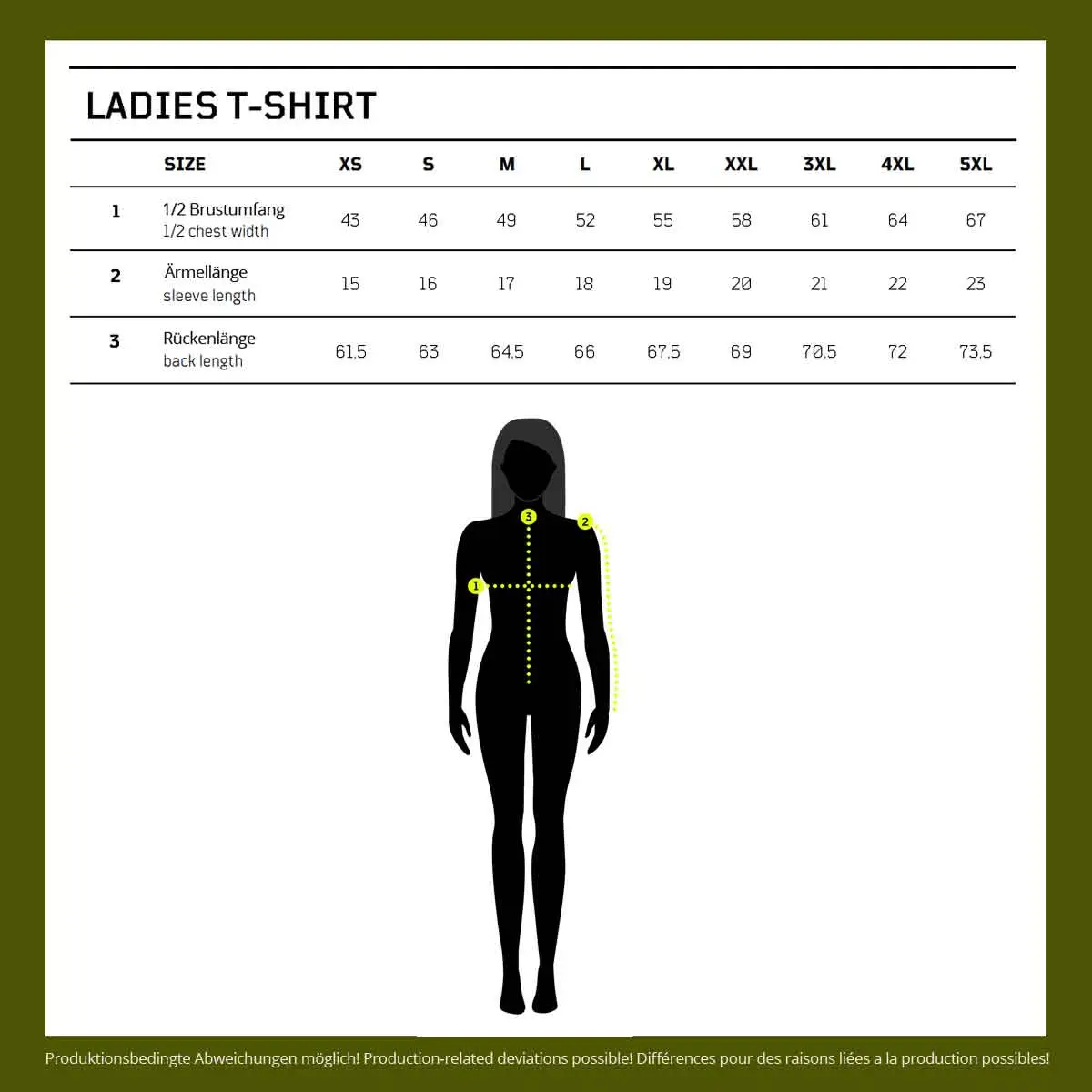 Ladies T-Shirt schwarz