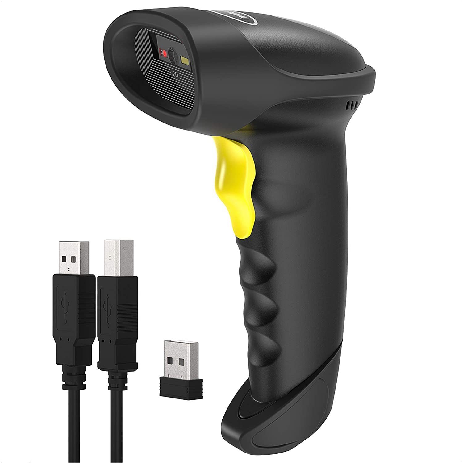 Inateck Barcode Scanner 2D Bluetooth, Wireless QR Code Scanner Handscanner