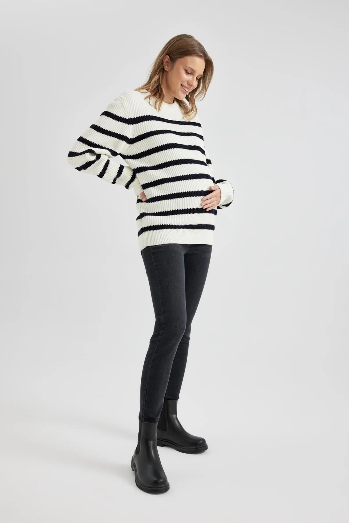 DeFacto  Skinny Fit, extra enge Passform, normale Taille, extra schmales Bein, lange Umstandshose