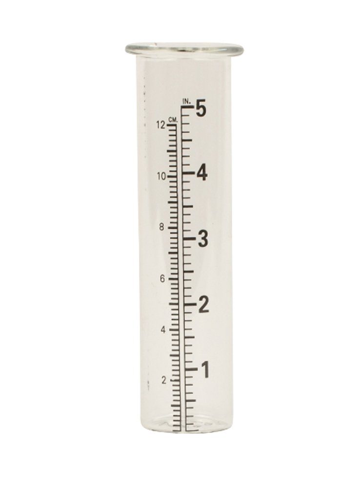 LB H&F Lilienburg Regenmesser Ersatzglas Ersatzteil Regemesserglas Glaszylinder Glas Regenmesser (Regenwassermesser Regenmessung Echtglas mit Skala, Einsatz Niederschlagsmesser Regenmengenmesser Garten Regenanzeige)