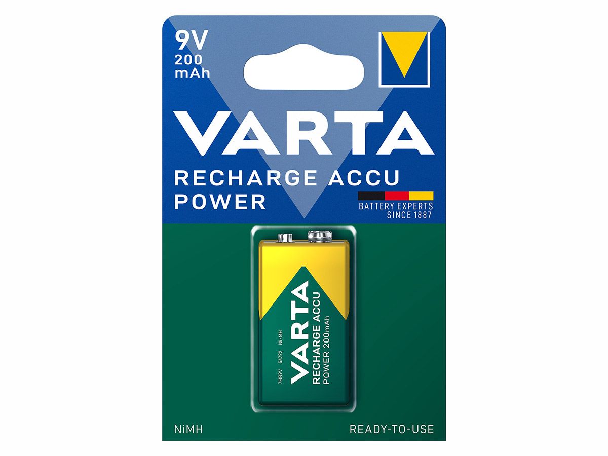 Varta Recharge Accu Power 9V Batterien