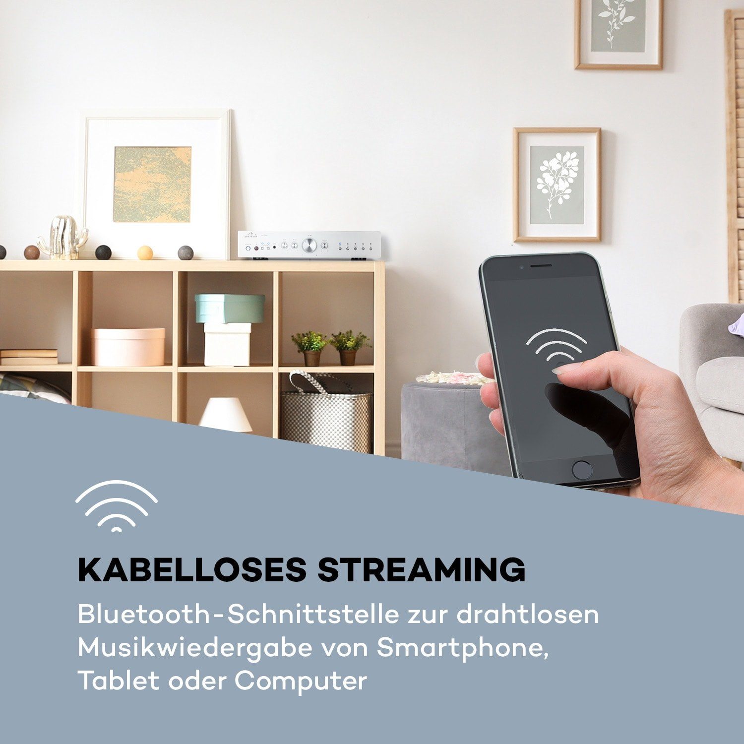 Auna AV2-CD608BT Audioverstärker (Anzahl Kanäle: 4-Kanal, 400 W)