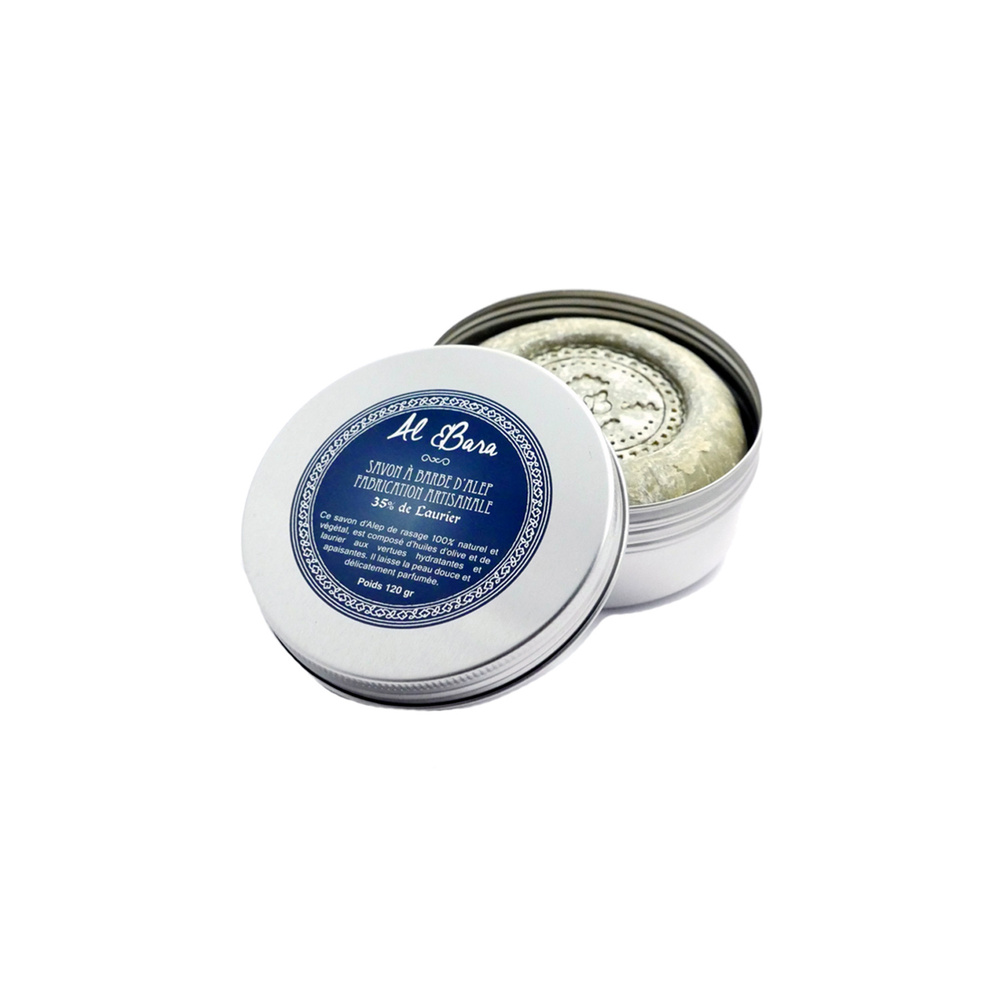 al bara d'Alep à barbe 35% Laurier 120 g savon